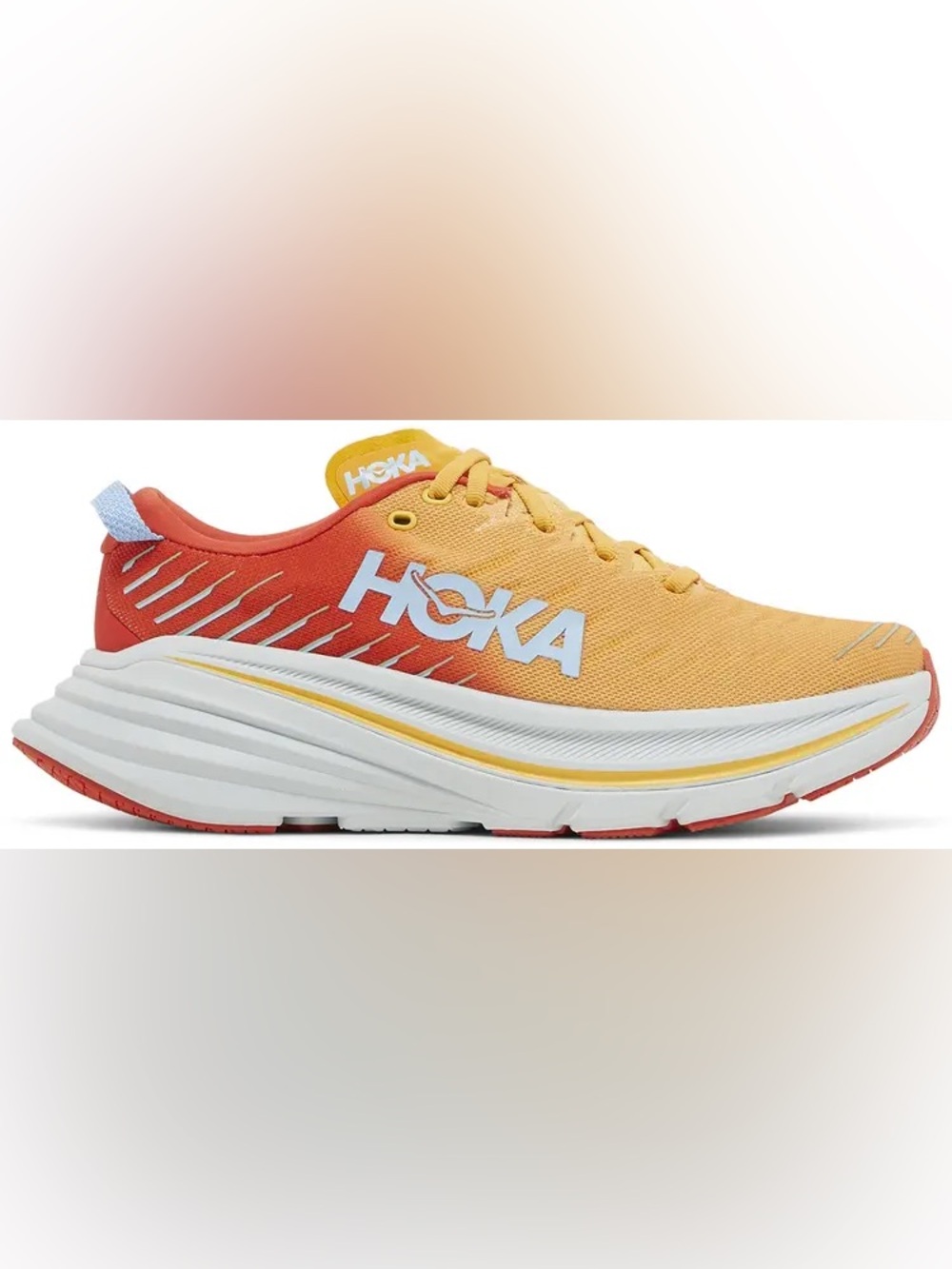 Hoka Bondi X Running Shoe in Fiesta Amber Yellow